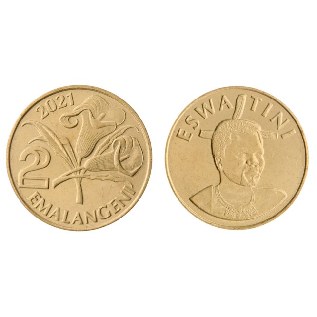 Eswatini 2021 - 2 emalangeni UNC Eswatini 2021 - 2 emalangeni UNC