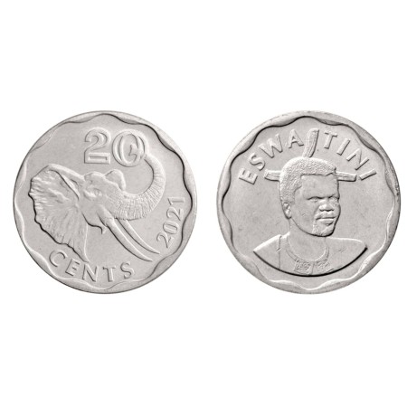 Eswatini 2021 - 20 cents UNC