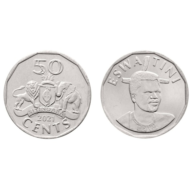 Eswatini 2021 - 50 cents UNC Eswatini 2021 - 50 cents UNC