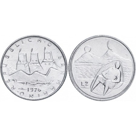 San Marino 1976 - 2 lire UNC