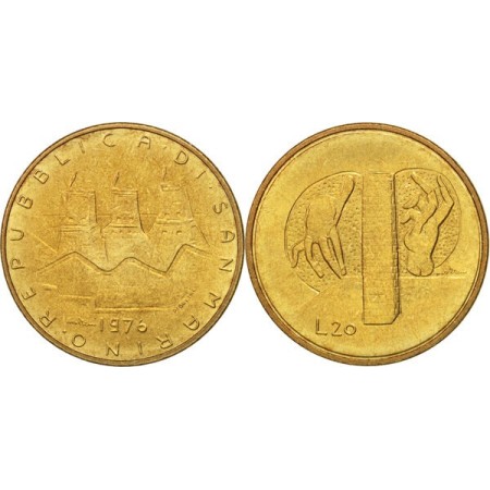 San Marino 1976 - 20 lire aUNC