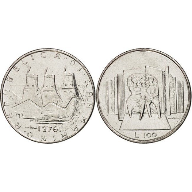 San Marino 1976 - 100 lire UNC San Marino 1976 - 100 lire UNC