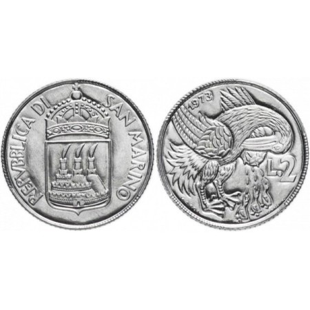 San Marino 1973 - 2 lire UNC