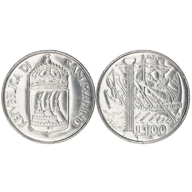 San Marino 1973 - 100 lire UNC San Marino 1973 - 100 lire UNC