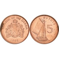 Gambia 1998 - 5 bututs UNC