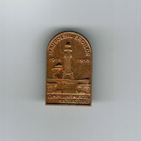 Insigna Mausoleul Eroilor, Câmpulung Muscel, Mateiaș 1987