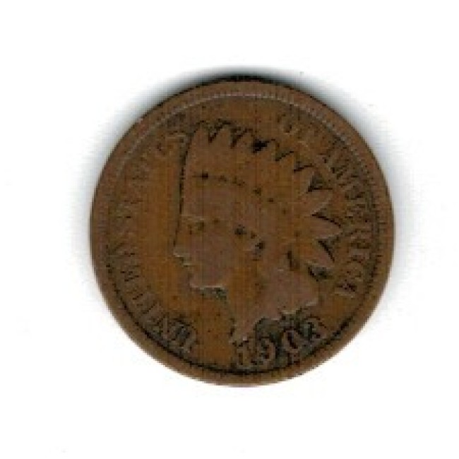 SUA 1903 - 1 cent Indian Head, circulata