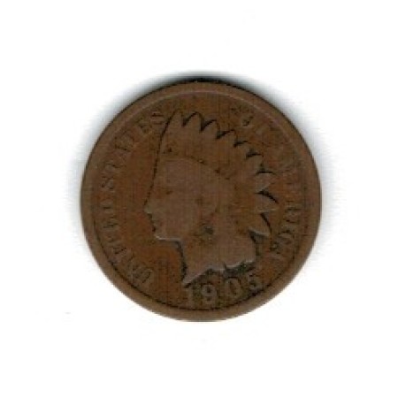 SUA 1905 - 1 cent Indian Head, circulata SUA 1905 - 1 cent Indian Head, circulata
