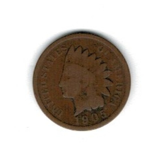 SUA 1905 - 1 cent Indian Head, circulata