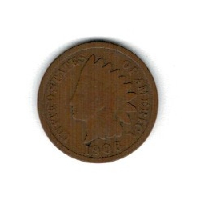 SUA 1906 - 1 cent Indian Head, circulata