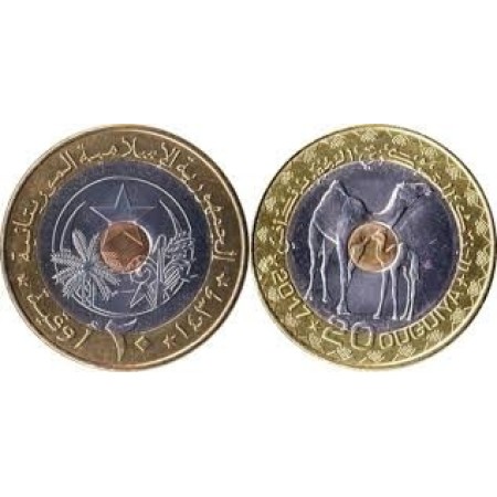 Mauritania 2018 - 20 ouguiya, trimetal, UNC