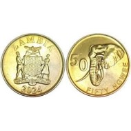 Zambia 2024 - 50 ngwee, elefant, UNC