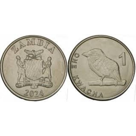 Zambia 2024 - 1 kwacha, pasare, UNC