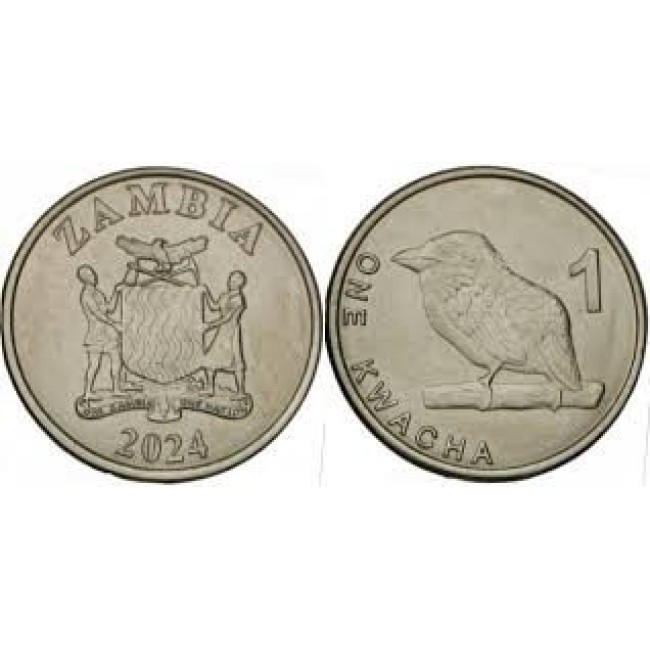 Zambia 2024 - 1 kwacha, pasare, UNC
