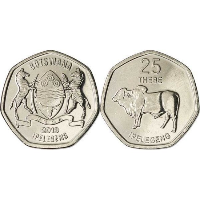 Botswana 2013 - 25 thebe UNC