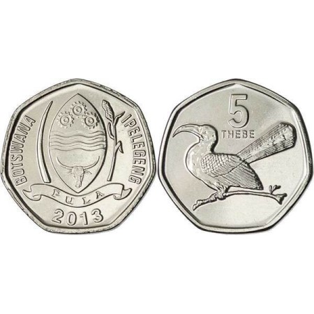 Botswana 2013 - 5 thebe UNC