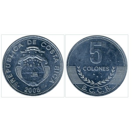 Costa Rica 2008 - 5 colones UNC