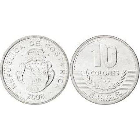 Costa Rica 2008 - 10 colones UNC