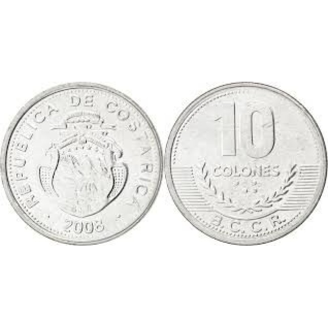Costa Rica 2008 - 10 colones UNC
