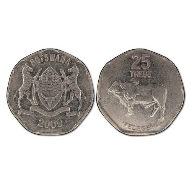 Botswana 2009 - 25 thebe UNC