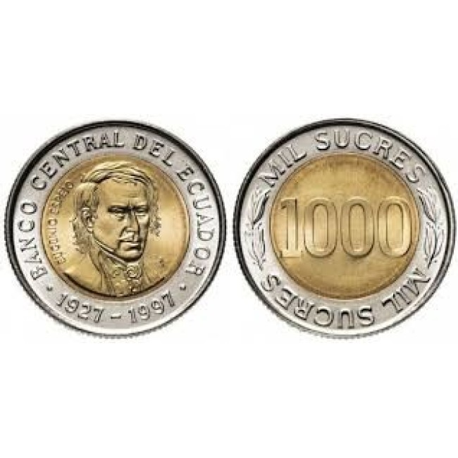 Ecuador 1997 - 1000 sucres UNC