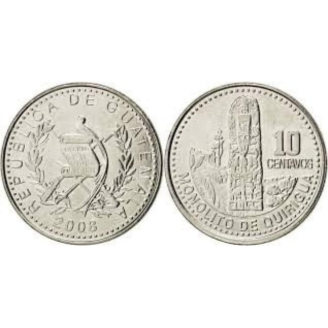 Guatemala 2008 - 10 centavos UNC