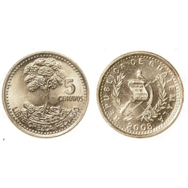 Guatemala 2008 - 5 centavos UNC