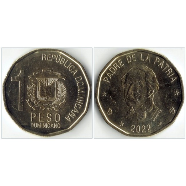 Republica Dominicana 2022 - 1 peso UNC