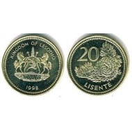 Lesotho 1998 - 20 lisente UNC