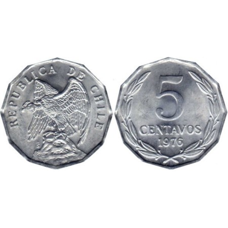 Chile 1976 - 5 centavos UNC