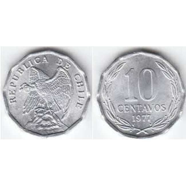 Chile 1977 - 10 centavos UNC