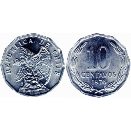 Chile 1976 - 10 centavos UNC
