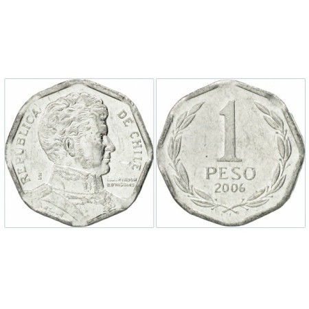 Chile 2006 - 1 peso UNC