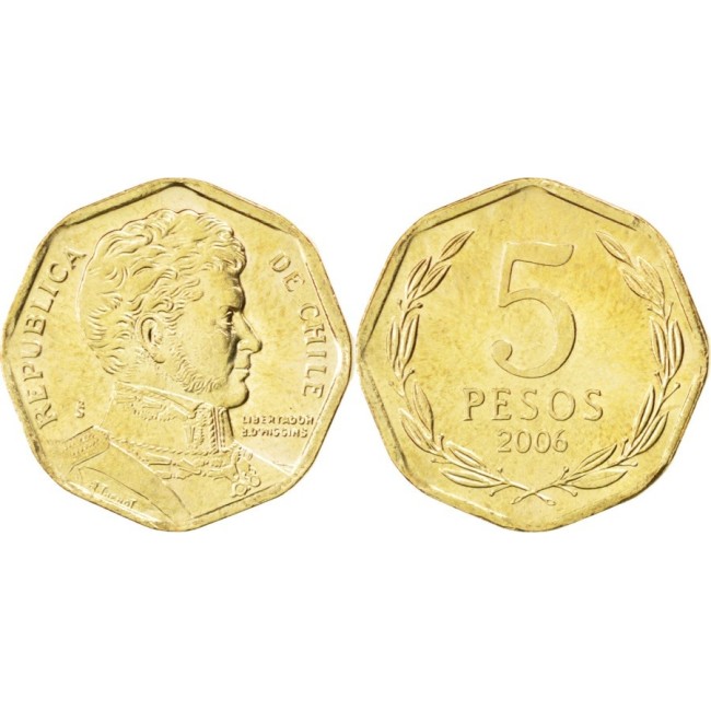 Chile 2006 - 5 pesos UNC