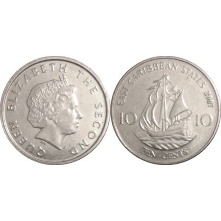 East Caribbean States 2007 - 10 cents UNC