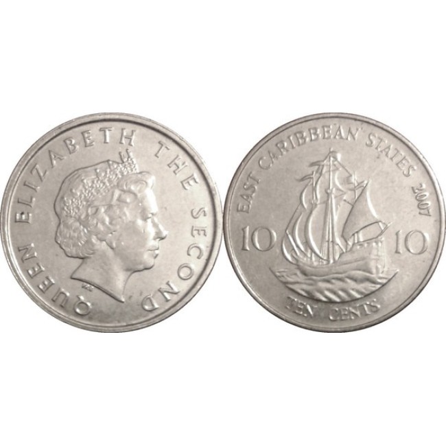 East Caribbean States 2007 - 10 cents UNC