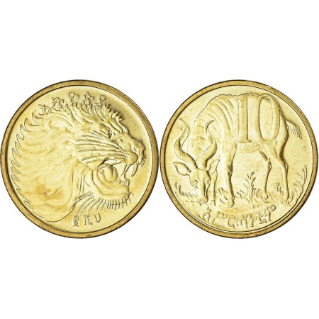 Ethiopia 2008 - 10 santeem UNC