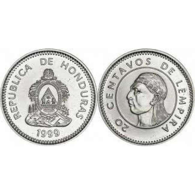 Honduras 1999 - 20 centavos UNC