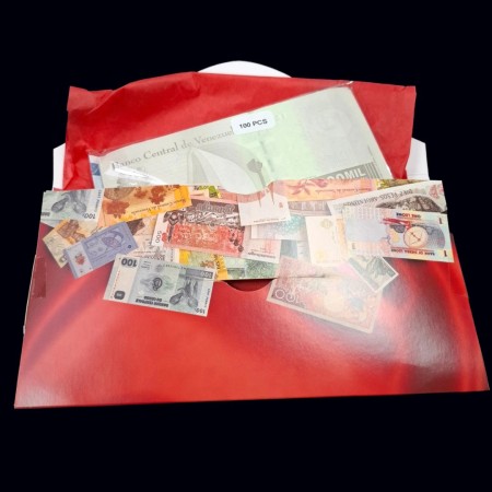 Pachet 100 bancnote străine diferite, necirculate - STERTER SET