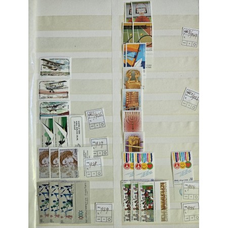 Israel 1984-1993 - Lot mare timbre neuzate in clasor