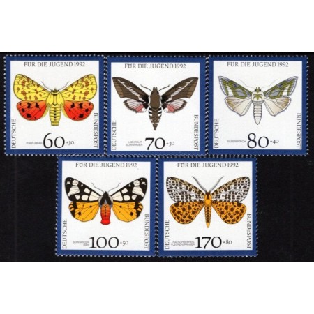 Germania 1992 - Fluturi, fauna, serie neuzata