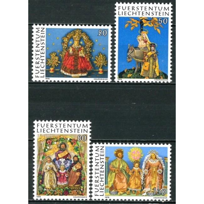 Liechtenstein 1976 - Craciun, serie neuzata