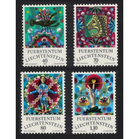 Liechtenstein 1977 - Zodiac, serie neuzata