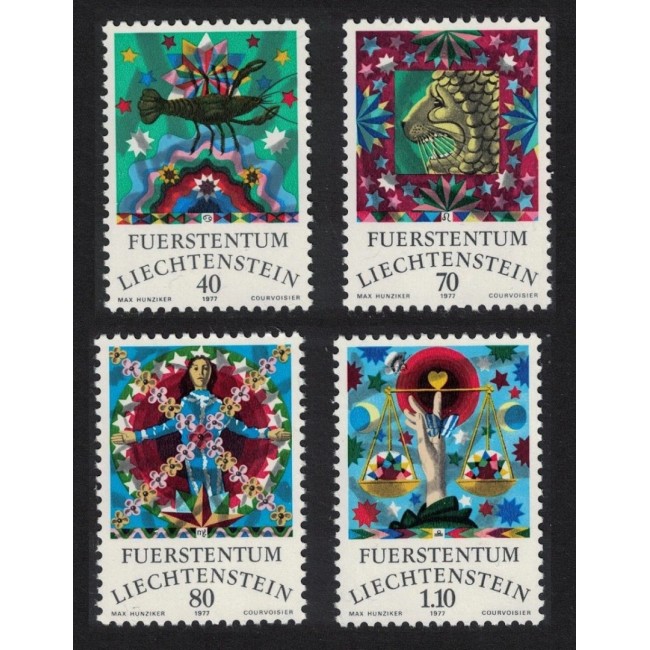 Liechtenstein 1977 - Zodiac, serie neuzata