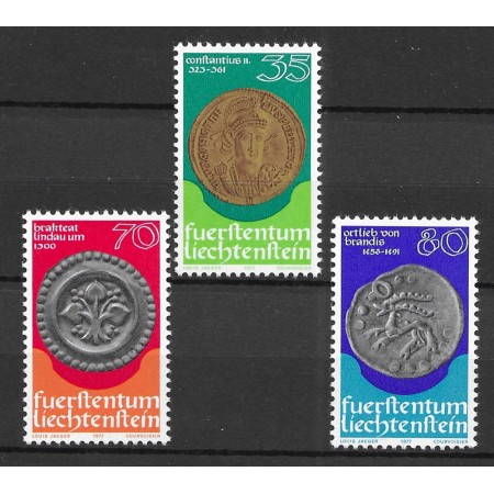 Liechtenstein 1977 - Monede vechi, serie neuzata