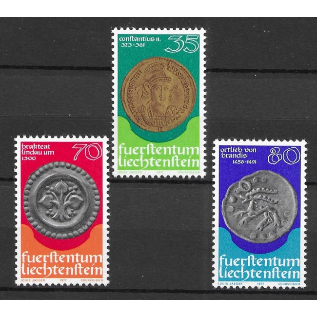 Liechtenstein 1977 - Monede vechi, serie neuzata
