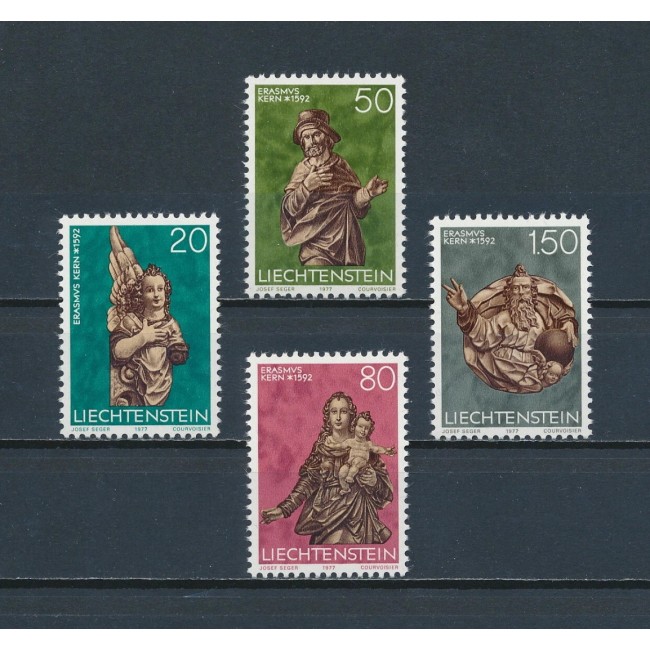 Liechtenstein 1977 - Craciun, serie neuzata