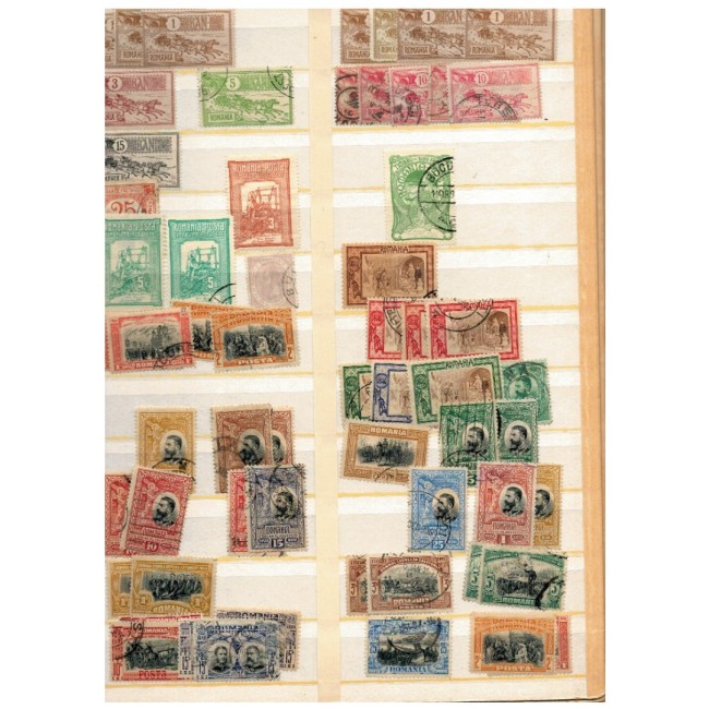 Romania 1870-1947 - Colecție timbre stampilate in clasor