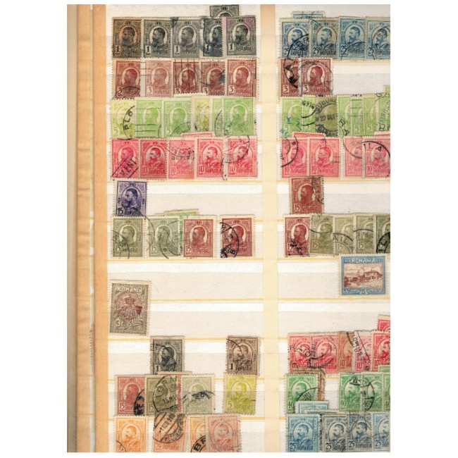Romania 1870-1947 - Colecție timbre stampilate in clasor