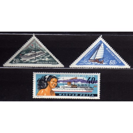 Ungaria 1963 - Siofok, vapoare, turism, serie neuzata